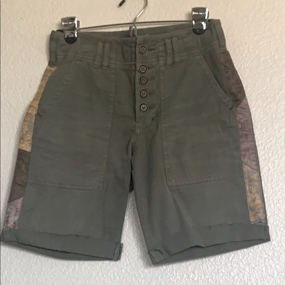 Anthropologie Olive Green Shorts - Picture 3 of 9
